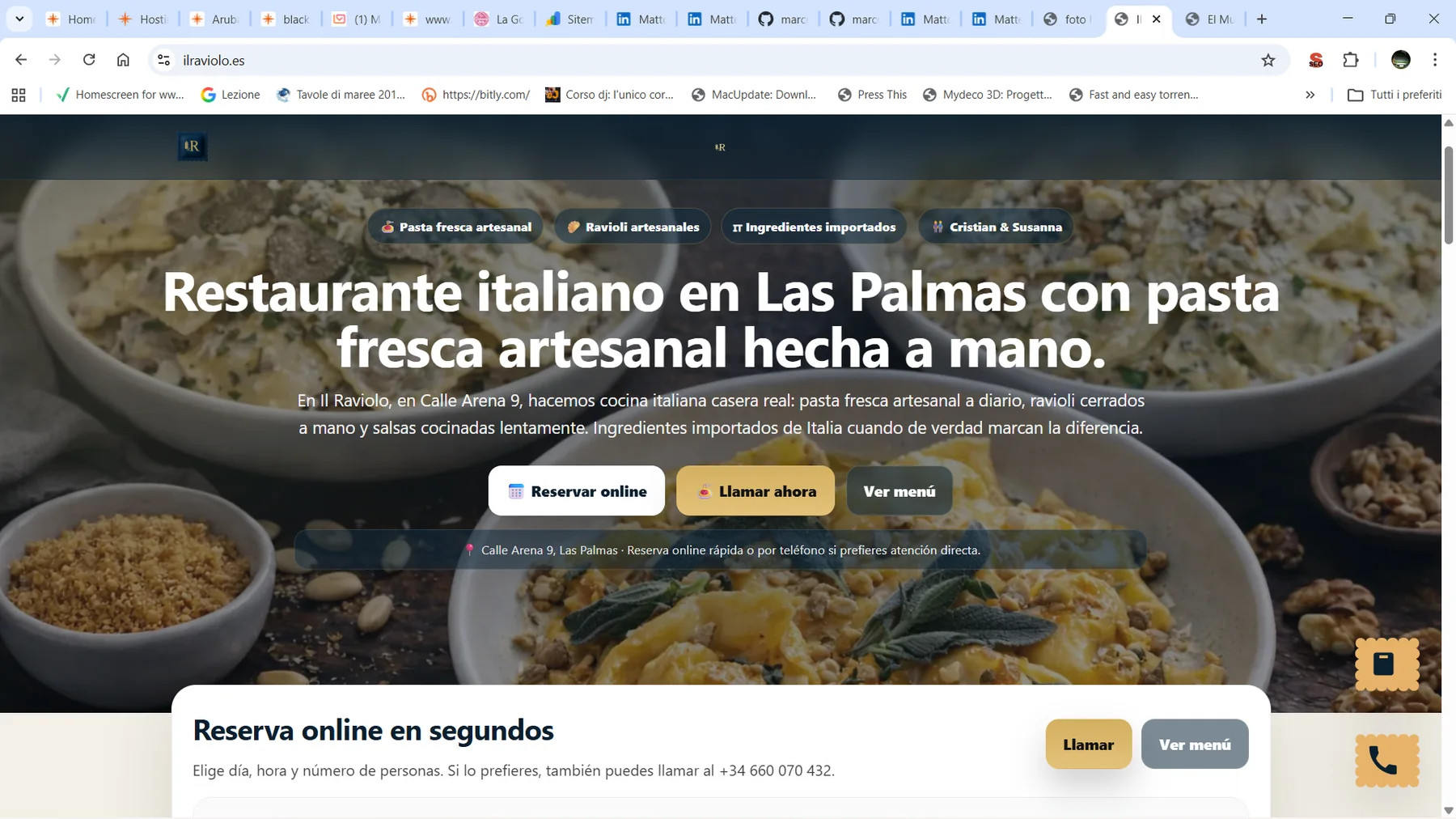 Il Raviolo UX optimization